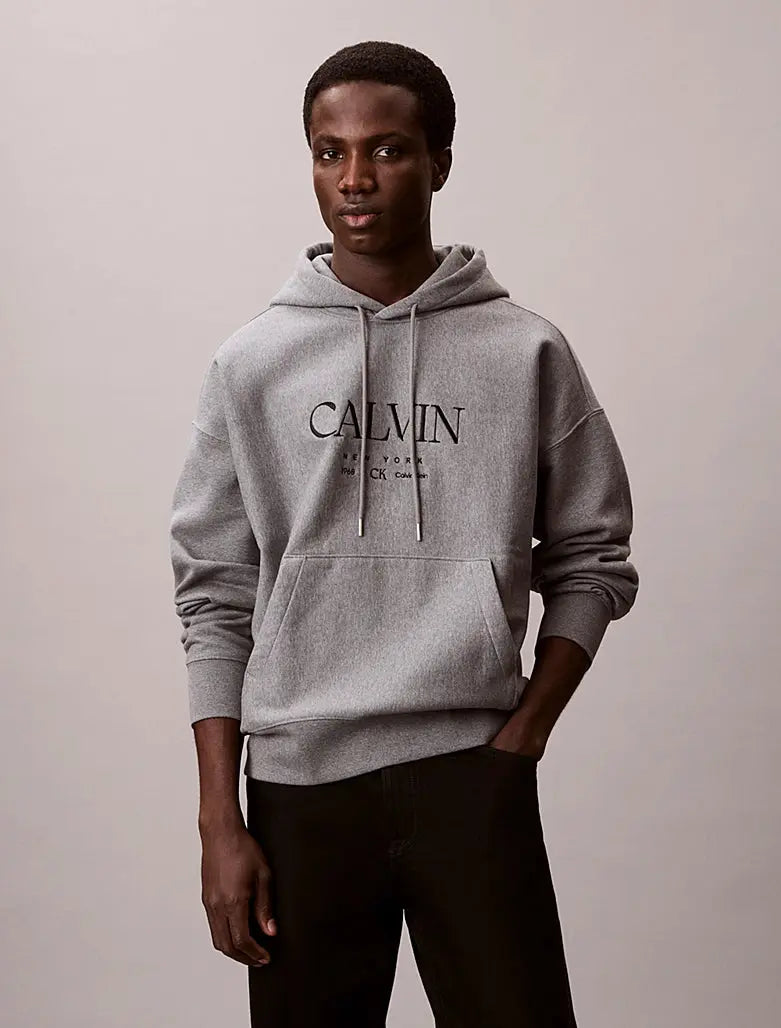 Sweat à capuche en polaire haut de gamme avec graphique Calvin Calvin Klein