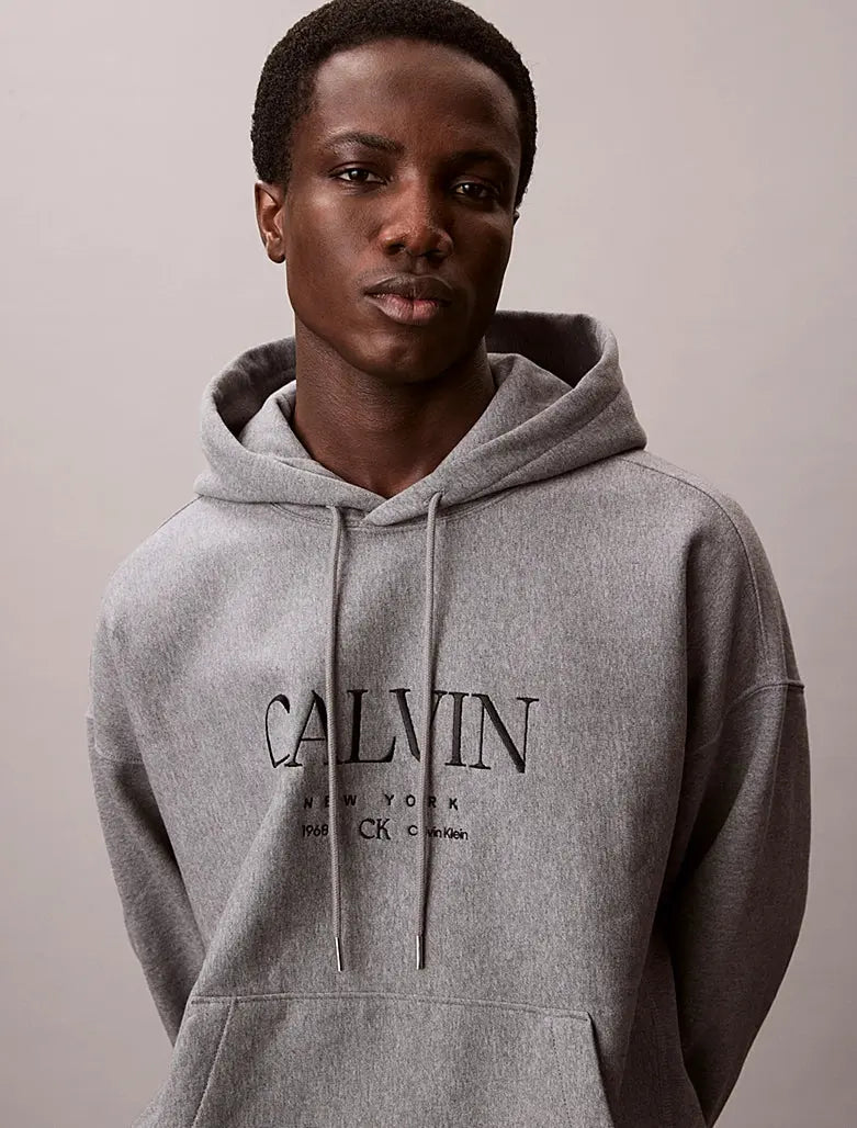 Sweat à capuche en polaire haut de gamme avec graphique Calvin Calvin Klein