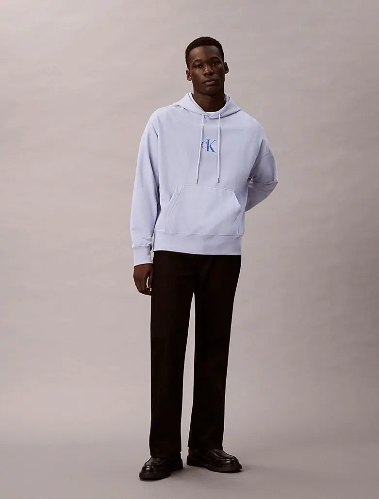 Sweat à capuche en polaire haut de gamme avec logo monogramme Calvin Klein
