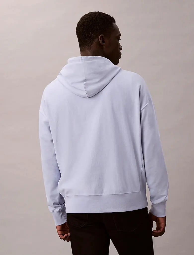 Sweat à capuche en polaire haut de gamme avec logo monogramme Calvin Klein