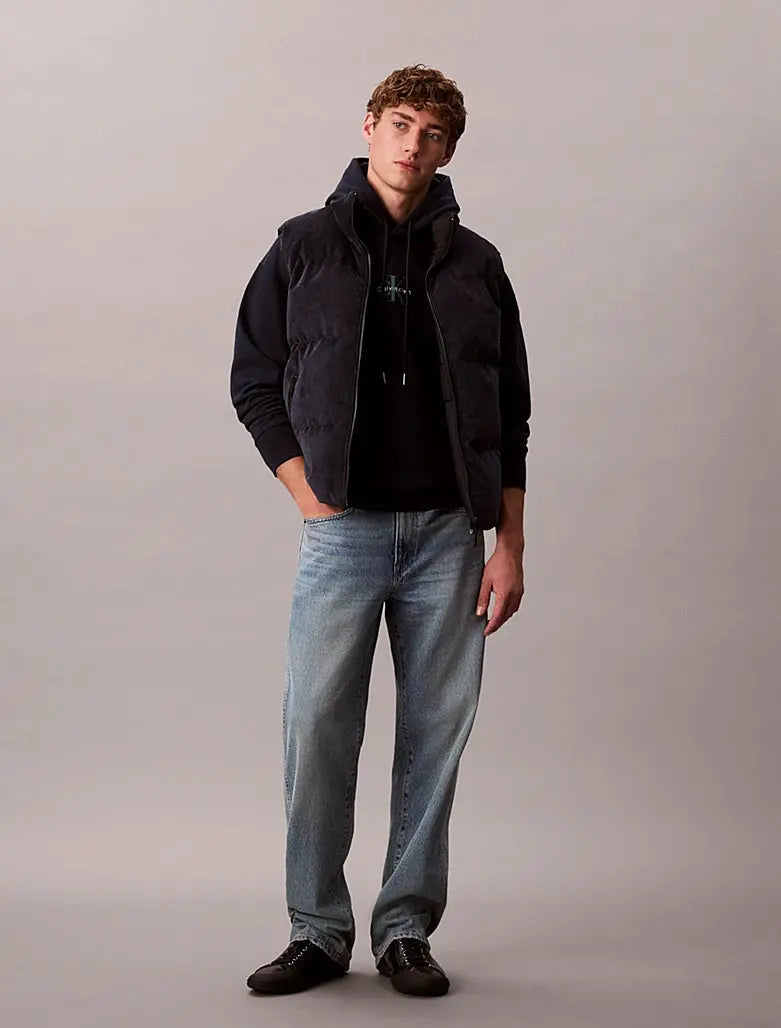 Sweat à capuche en polaire haut de gamme avec logo monogramme Calvin Klein