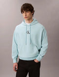 Sweat à capuche en polaire haut de gamme avec logo monogramme Calvin Klein