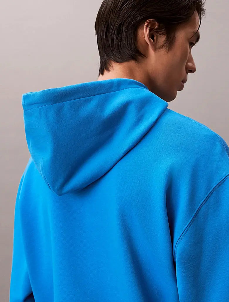 Sweat à capuche en tissu éponge de coton avec monogramme - CALVERO