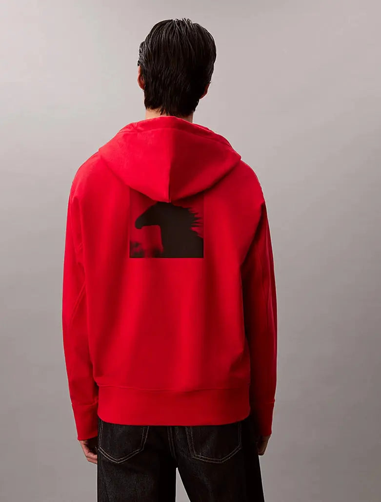Sweat à capuche zippé Terry - Nouvel An Lunaire - CALVERO