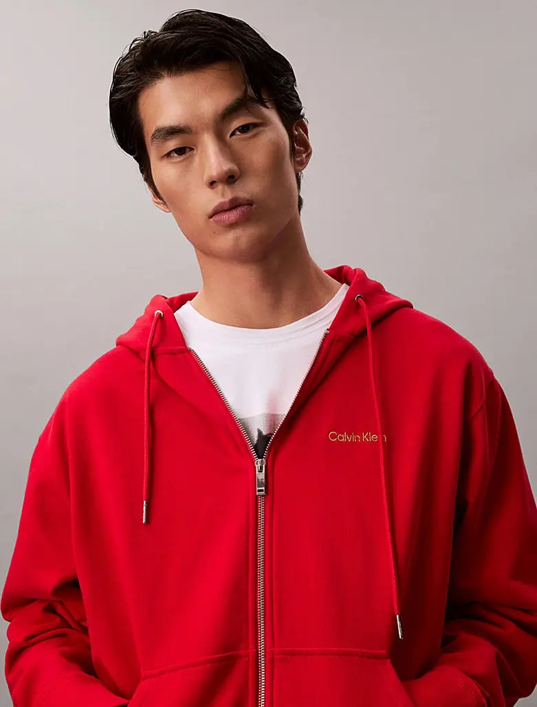Sweat à capuche zippé Terry - Nouvel An Lunaire - CALVERO