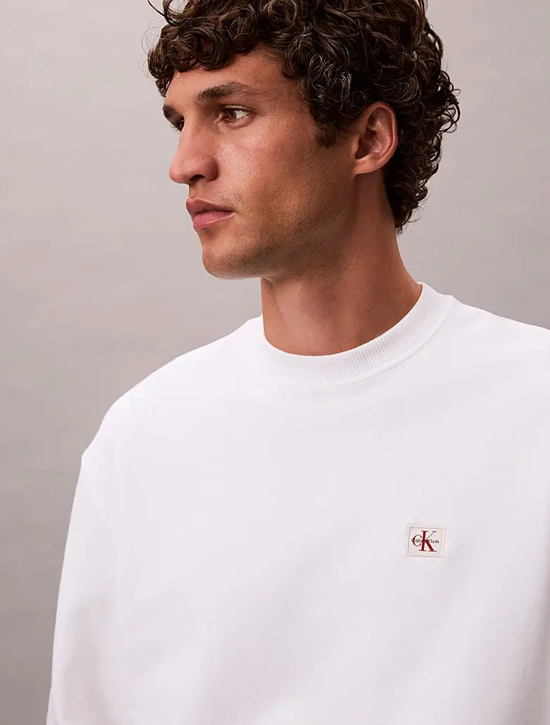 Sweat en tissu éponge avec logo monogramme - CALVERO
