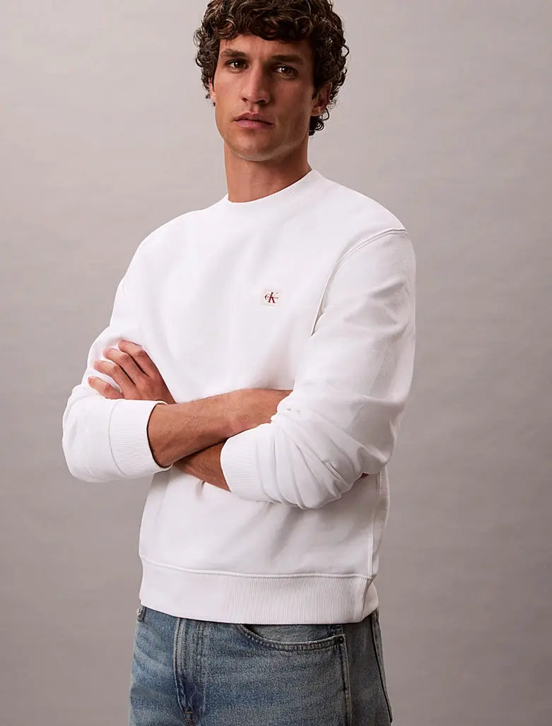 Sweat en tissu éponge avec logo monogramme - CALVERO