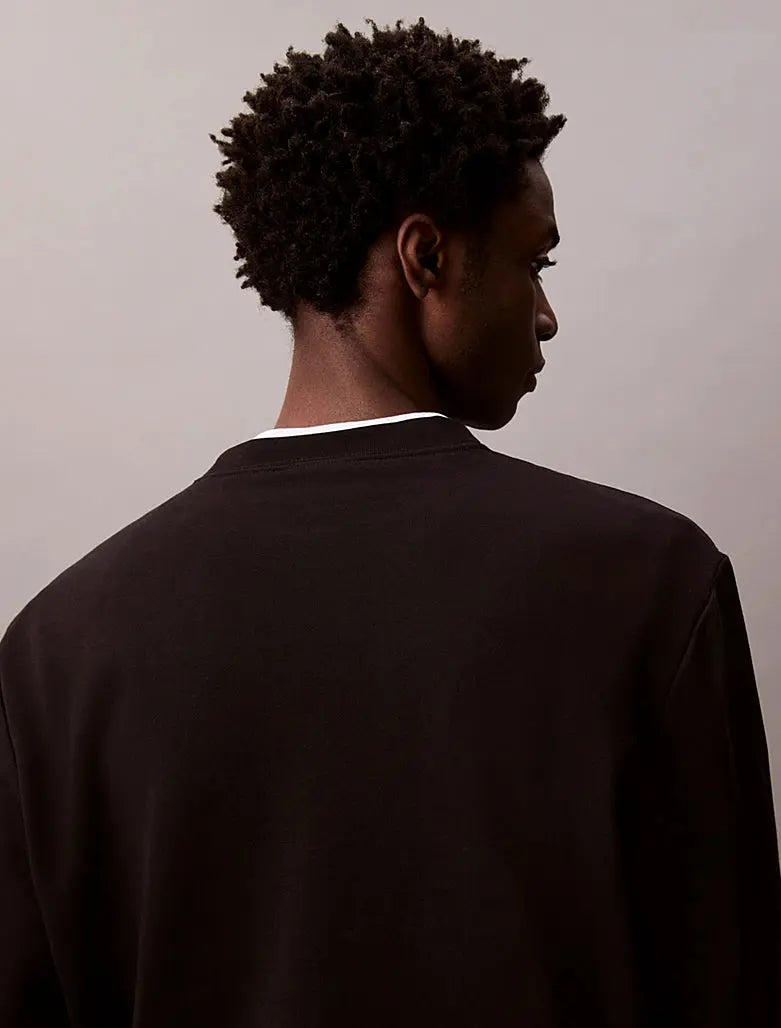 Sweat en tissu éponge avec logo monogramme - CALVERO