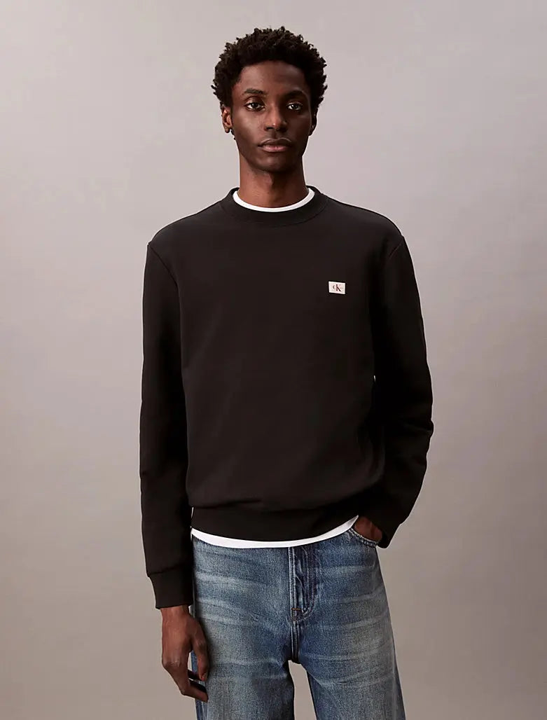 Sweat en tissu éponge avec logo monogramme - CALVERO