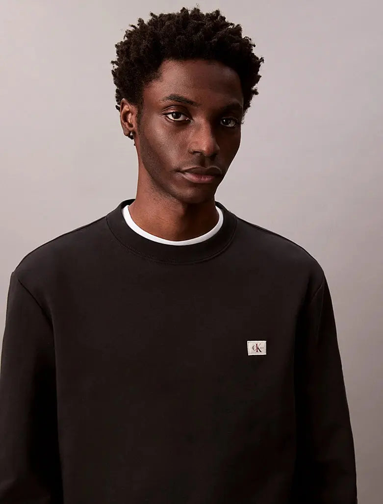 Sweat en tissu éponge avec logo monogramme - CALVERO
