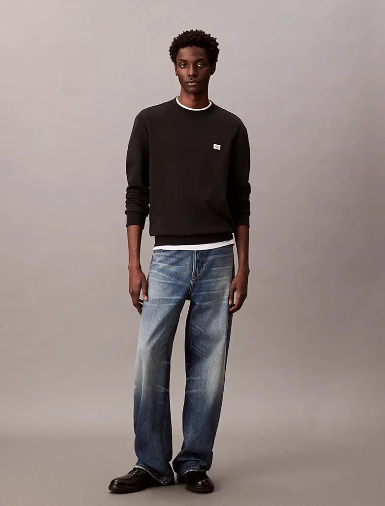 Sweat en tissu éponge avec logo monogramme - CALVERO