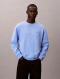 Sweat en tissu éponge de coton avec insigne Calvin Klein