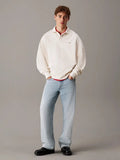 Sweat polo en tissu éponge de coton - CALVERO