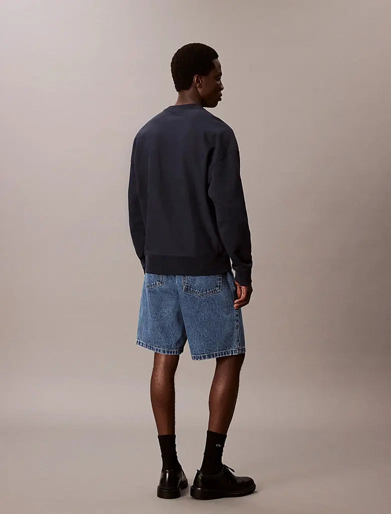 Sweat relaxed en tissu éponge de coton Calvin Klein