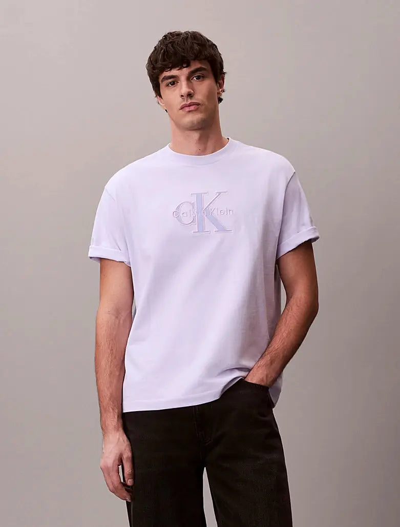 T-shirt relaxed avec logo appliqué Calvin Klein