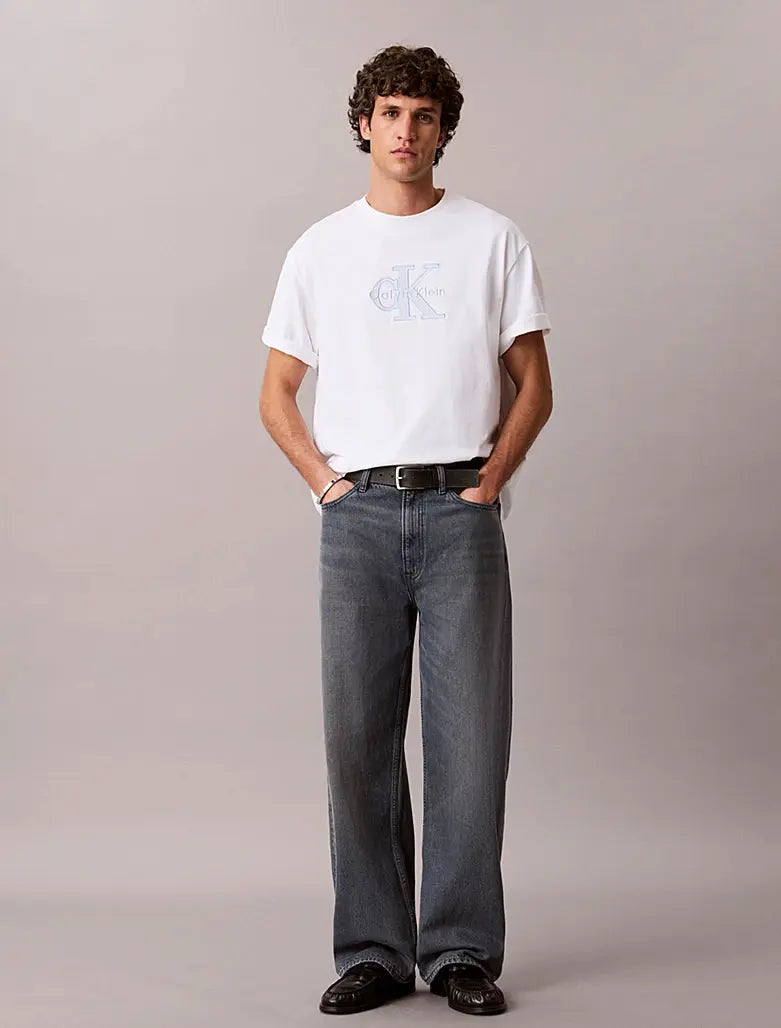 T-shirt relaxed avec logo appliqué Calvin Klein