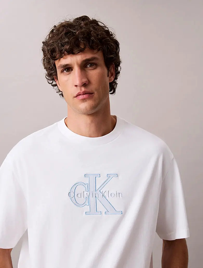 T-shirt relaxed avec logo appliqué Calvin Klein