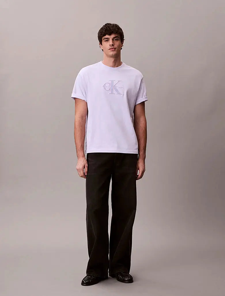 T-shirt relaxed avec logo appliqué Calvin Klein