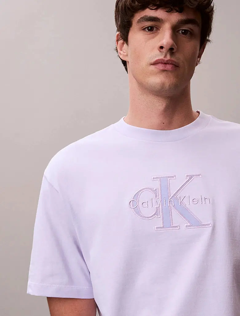 T-shirt relaxed avec logo appliqué Calvin Klein
