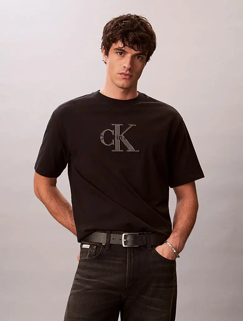 T-shirt relaxed avec logo appliqué Calvin Klein