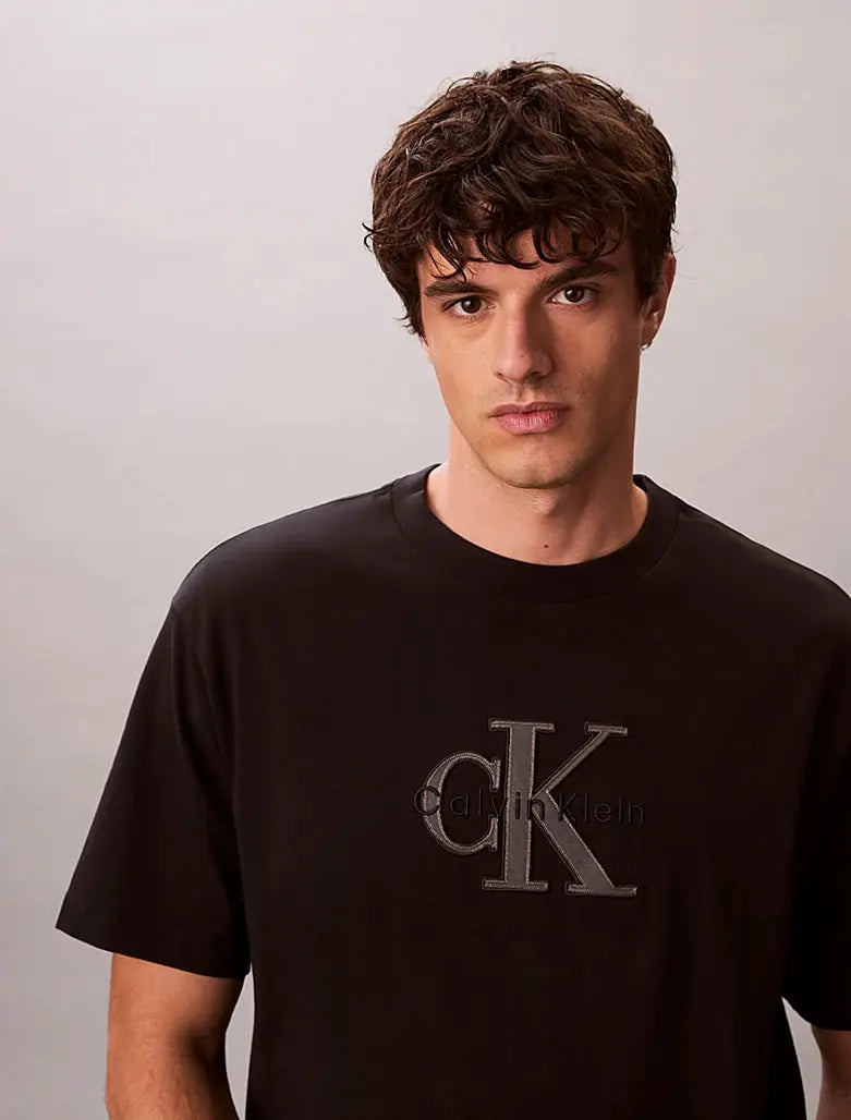 T-shirt relaxed avec logo appliqué Calvin Klein