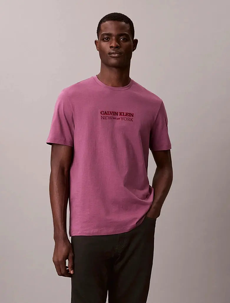 T-shirt à col rond avec graphique CK NY Calvin Klein