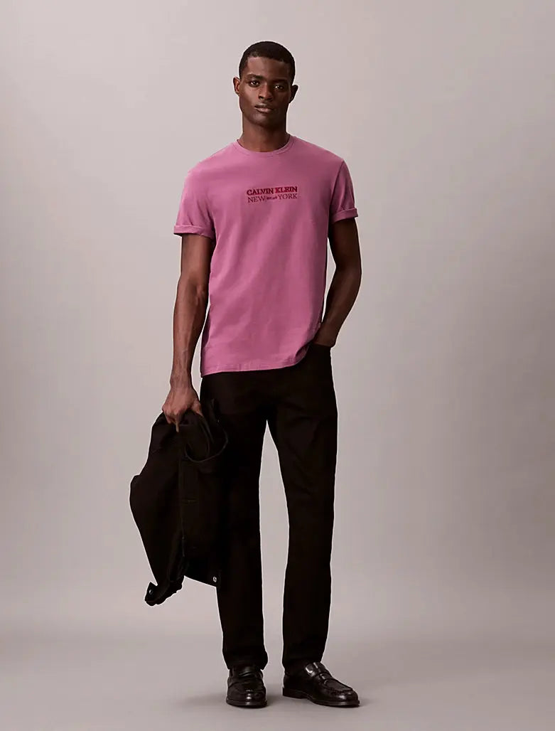 T-shirt à col rond avec graphique CK NY Calvin Klein