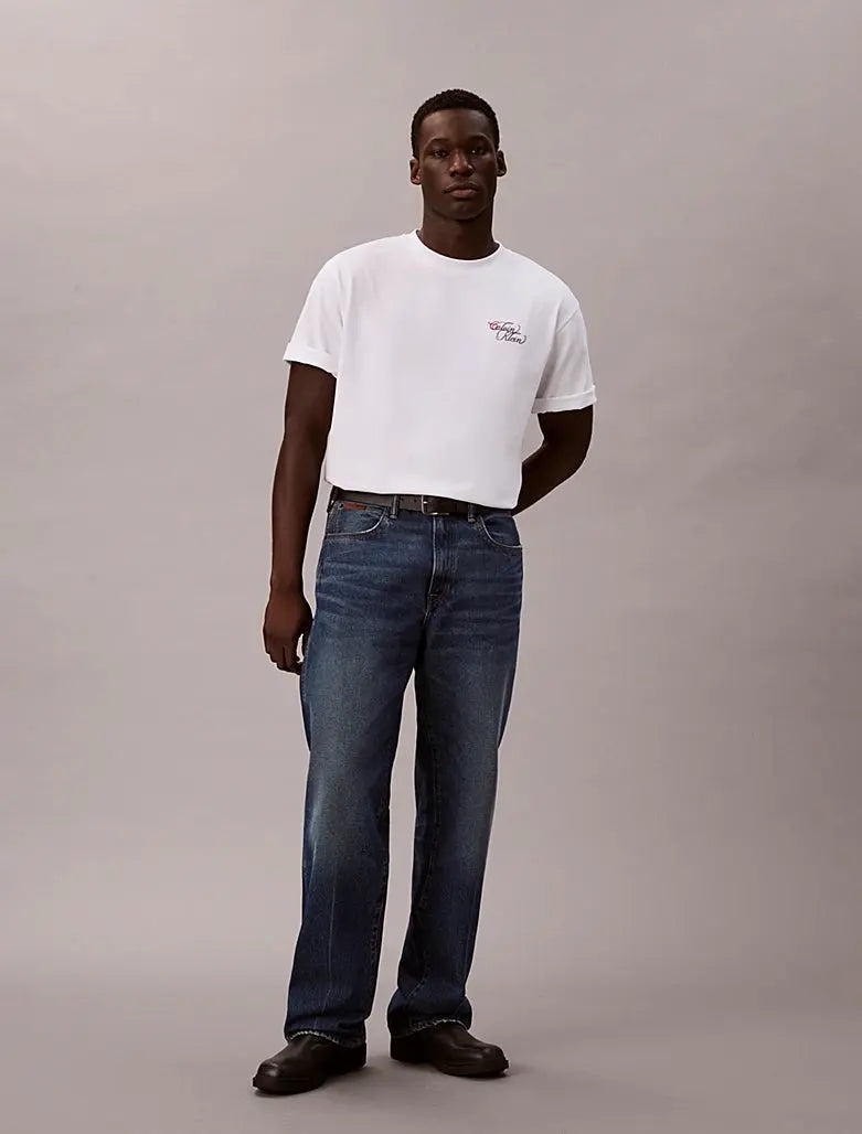 T-shirt Calvin Klein Studio relaxed logo brodé en coton Calvin Klein