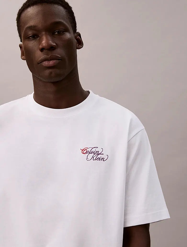 T-shirt boxy en coton Calvin Klein