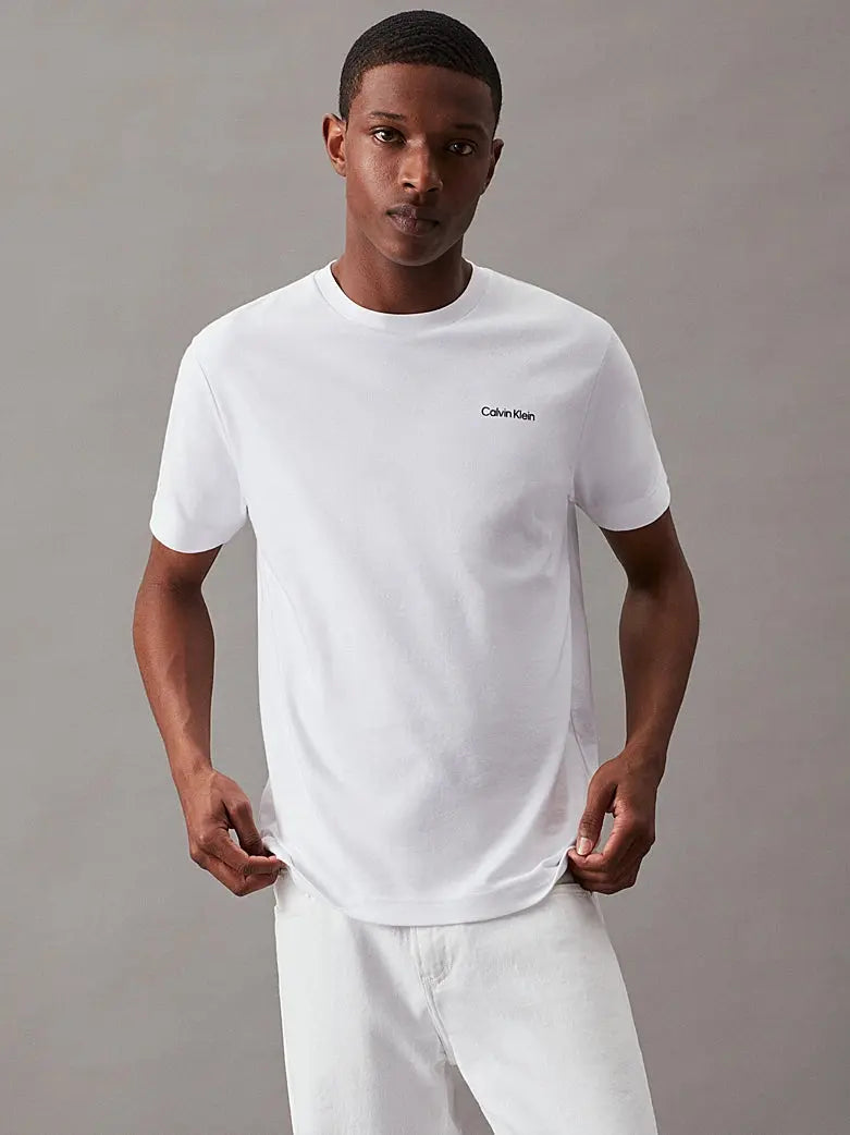 T-shirt en interlock de coton Calvin Klein