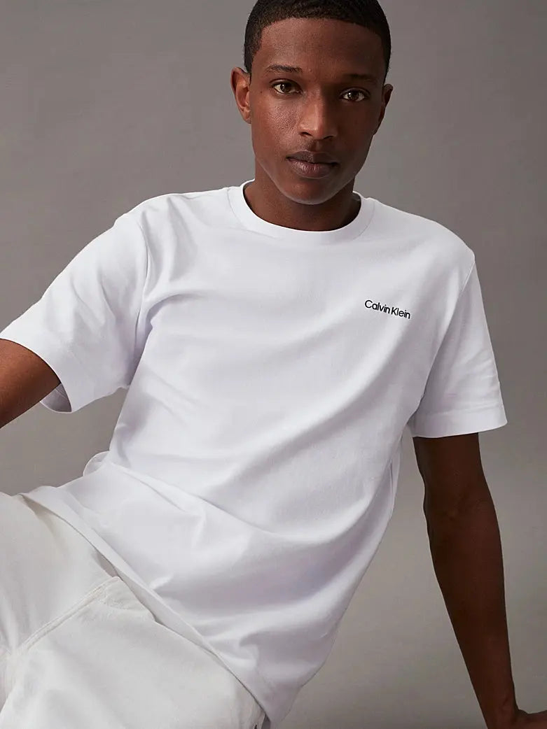 T-shirt en interlock de coton Calvin Klein