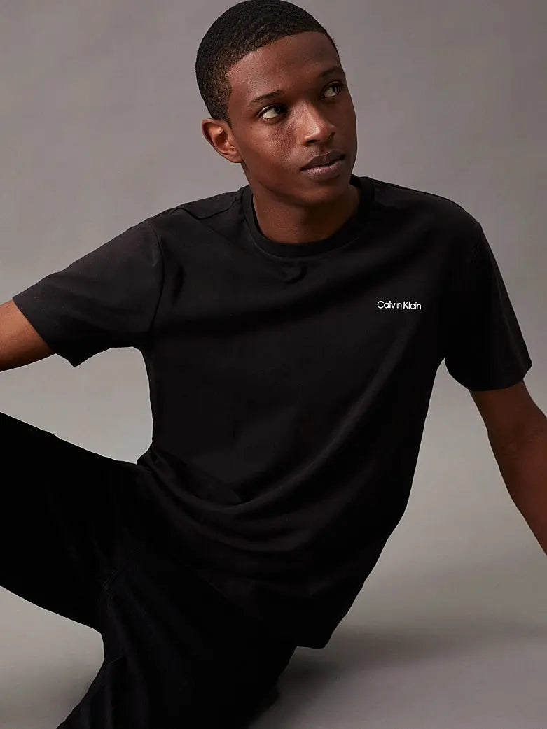T-shirt en interlock de coton Calvin Klein