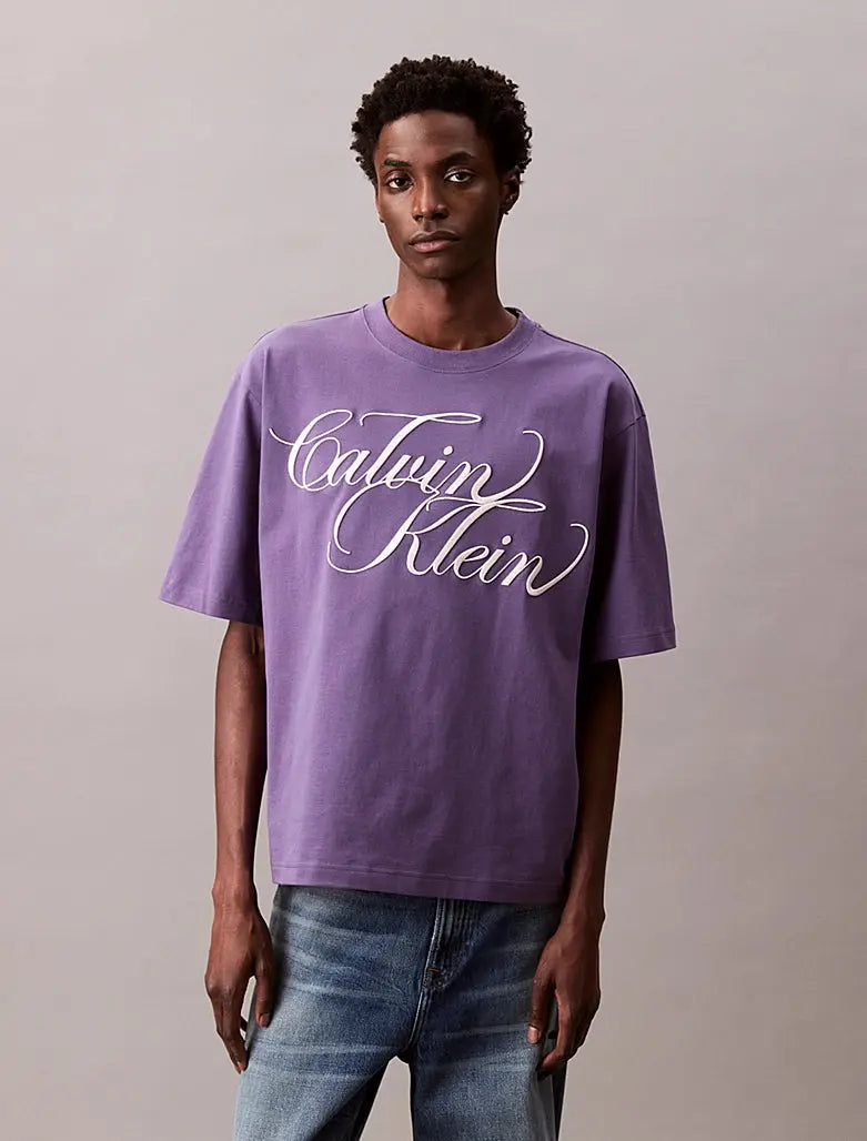T-shirt graphique relaxed brodé Calvin Klein