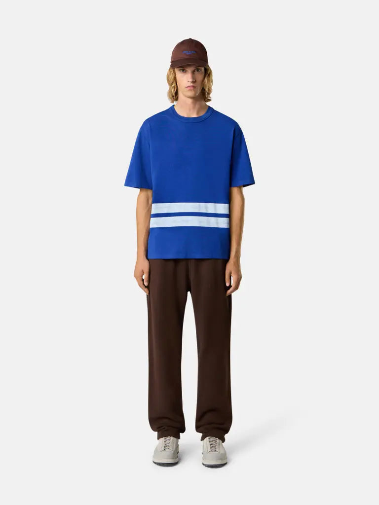 T-shirt oversize à manches courtes avec bandes imprimées - CALVERO