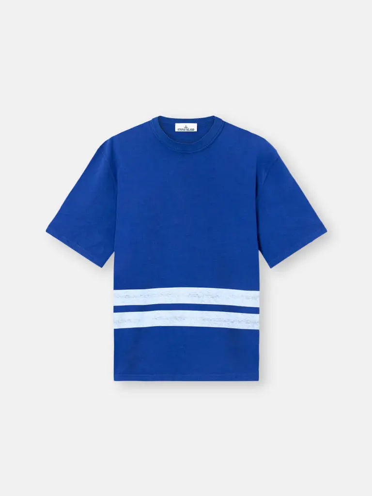 T-shirt oversize à manches courtes avec bandes imprimées - CALVERO