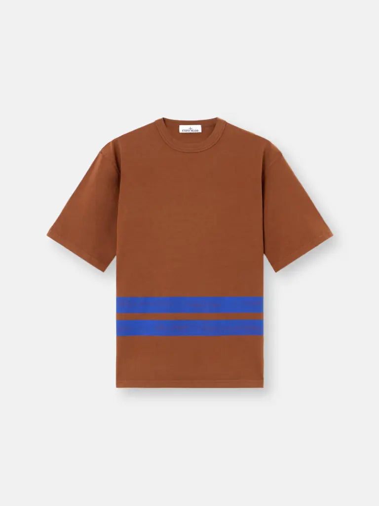 T-shirt oversize à manches courtes avec bandes imprimées - CALVERO