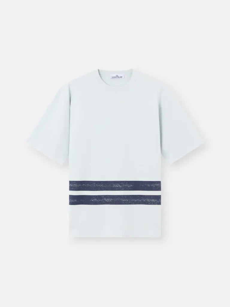 T-shirt oversize à manches courtes avec bandes imprimées - CALVERO
