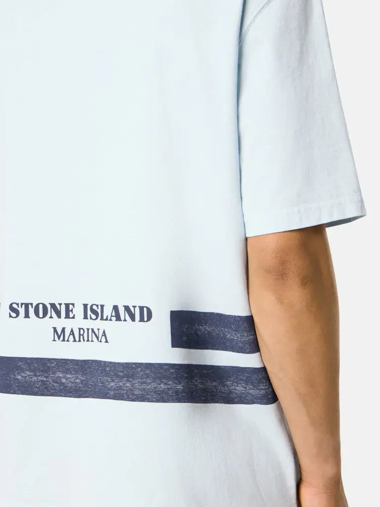 T-shirt oversize à manches courtes avec bandes imprimées - CALVERO