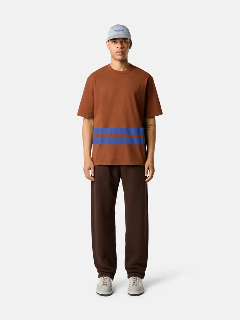 T-shirt oversize à manches courtes avec bandes imprimées - CALVERO