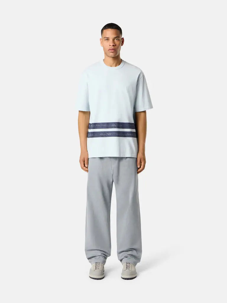 T-shirt oversize à manches courtes avec bandes imprimées - CALVERO
