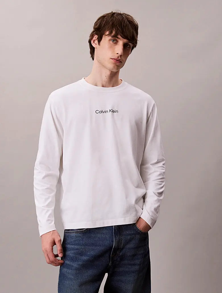 T-shirt relaxed à manches longues Calvin Klein