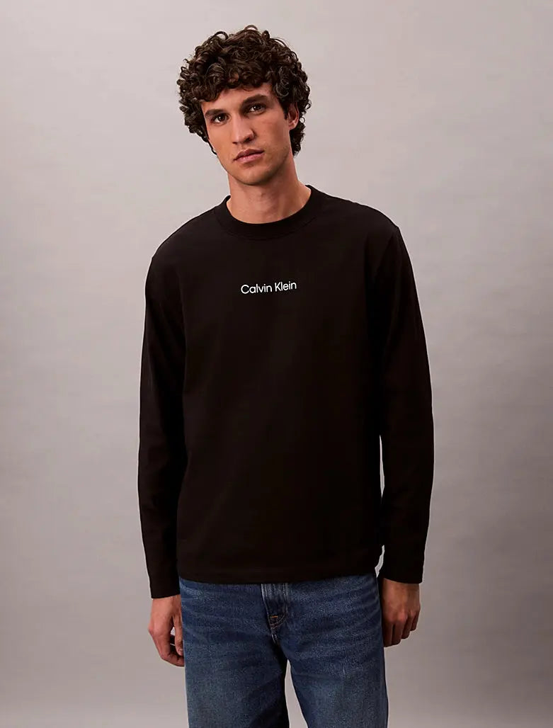 T-shirt relaxed à manches longues Calvin Klein