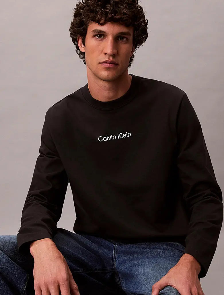 T-shirt relaxed à manches longues Calvin Klein