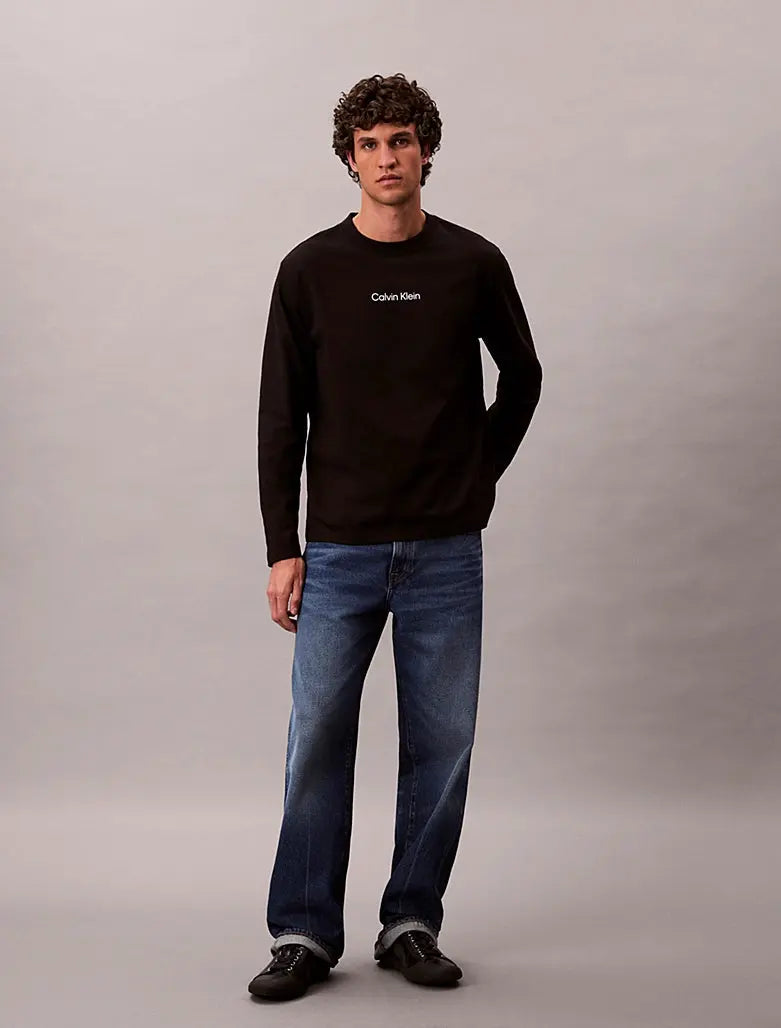 T-shirt relaxed à manches longues Calvin Klein