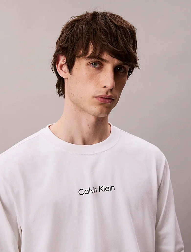 T-shirt relaxed à manches longues Calvin Klein