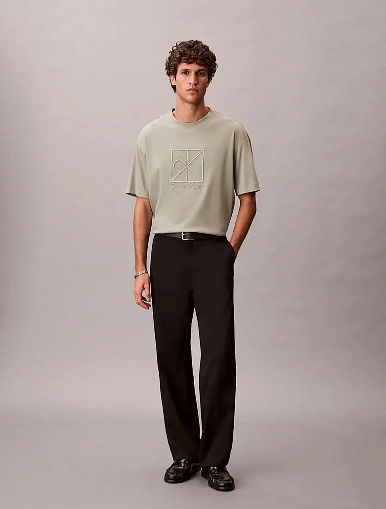 T-shirt relaxed avec logo appliqué Calvin Klein