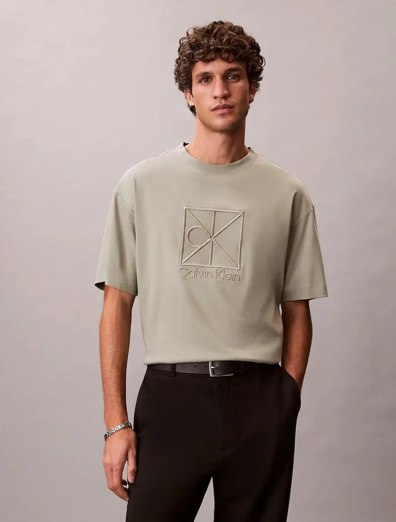 T-shirt relaxed avec logo appliqué Calvin Klein
