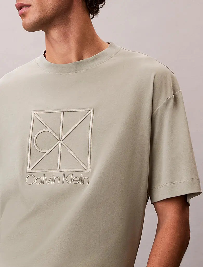 T-shirt relaxed avec logo appliqué Calvin Klein