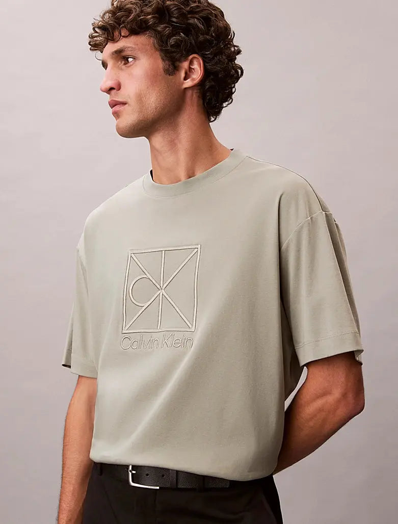 T-shirt relaxed avec logo appliqué Calvin Klein