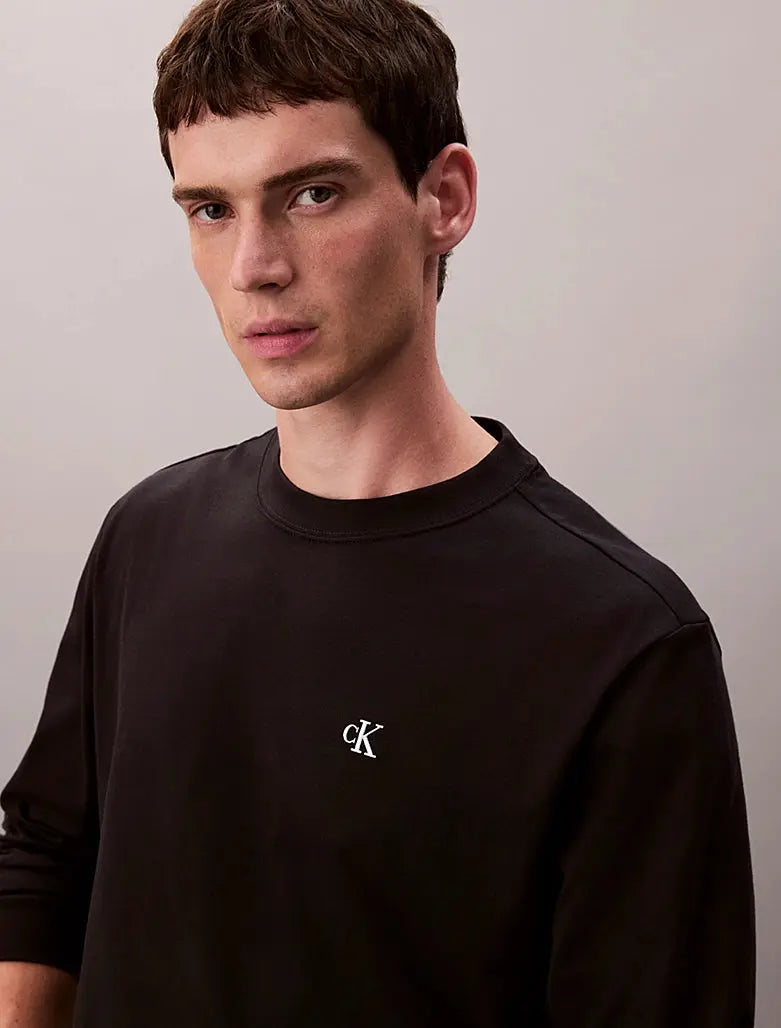 T-shirt relaxed avec monogramme Calvin Klein